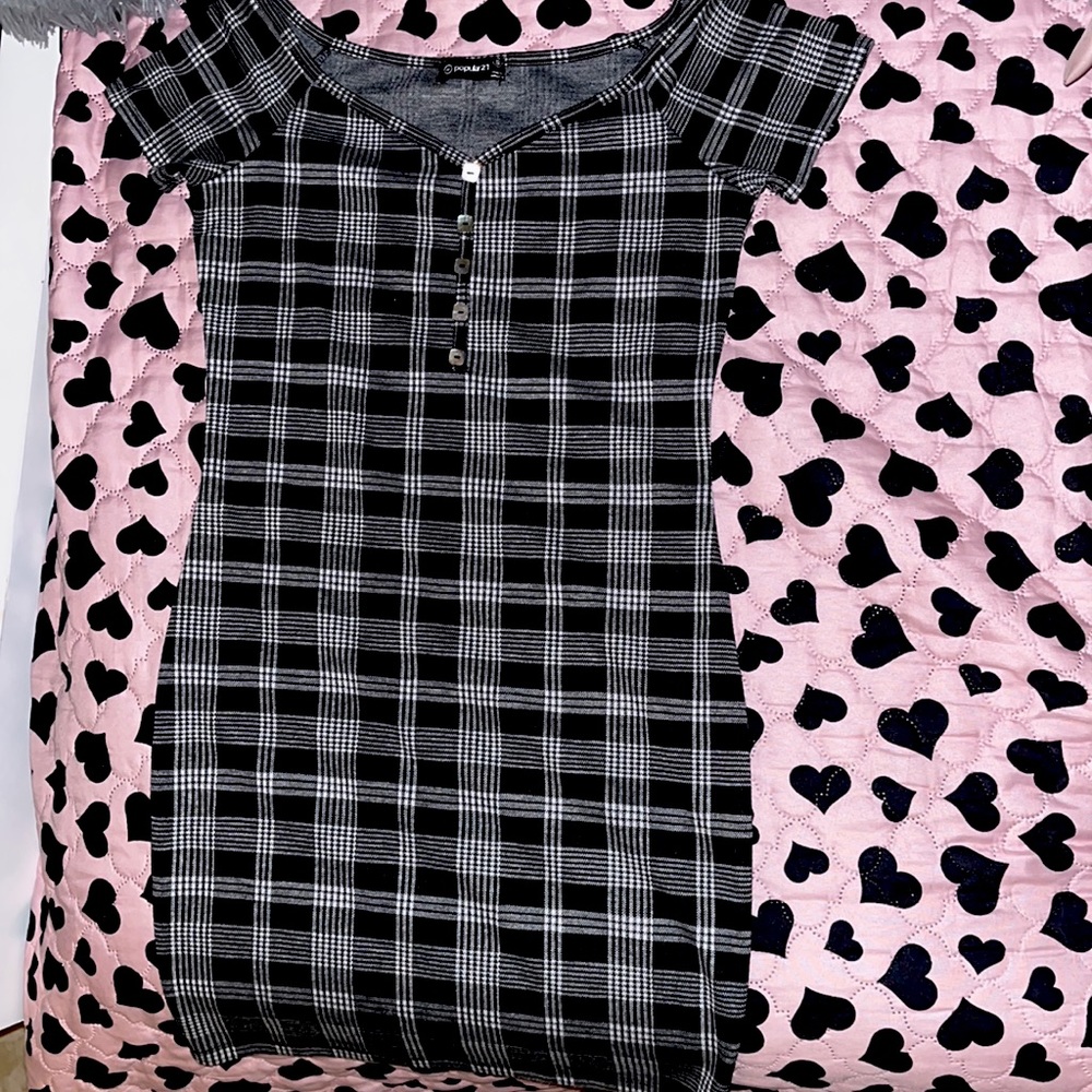 Small black and white dress